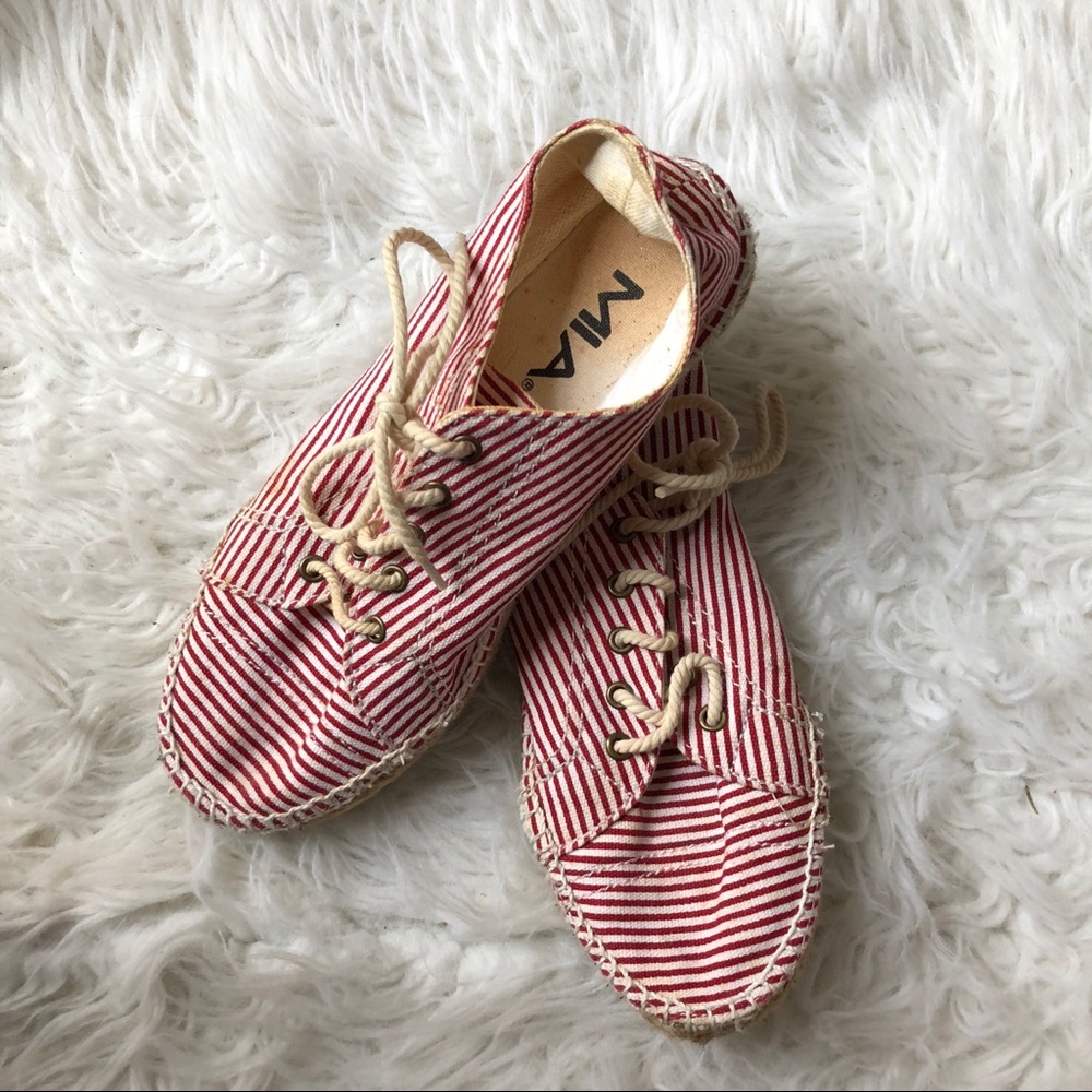 Red Striped Summer Sneakers